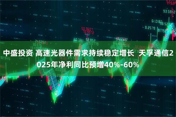 中盛投资 高速光器件需求持续稳定增长  天孚通信2025年净利同比预增40%-60%